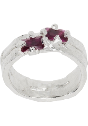 The Ouze Fused Ruby Claw Ring