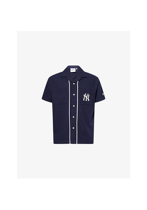 Mens New Era New York Yankees mlb Piping Cotton-Silk Shirt