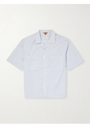 Barena - Solana Camp-Collar Cotton-Poplin Shirt - Men - Blue - IT 46