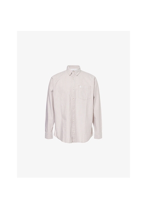 Mens Carhartt WIP Cassel Striped Long-Sleeve Cotton Shirt