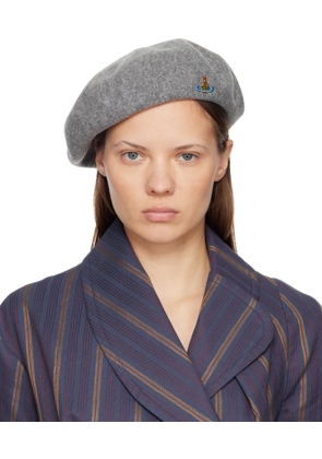 Vivienne Westwood Gray Basque Wool Beret
