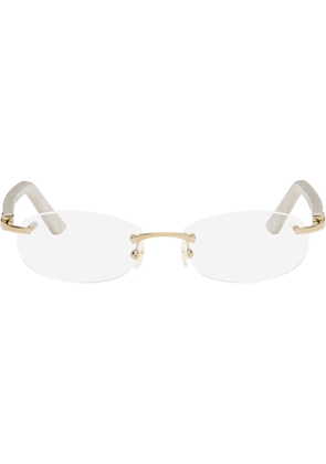 Cartier Gold Elongated C de Cartier Glasses