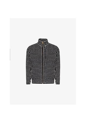 Mens Thames Lanceros Dot-Print Cotton-Blend Track Jacket