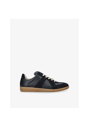 Mens Maison Margiela Replica Panelled Leather Trainers