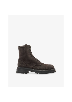 Mens Allsaints Hank Suede Biker Boots