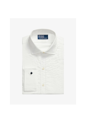 Mens Polo Ralph Lauren Spread-Collar Long-Sleeve Cotton Dress Shirt