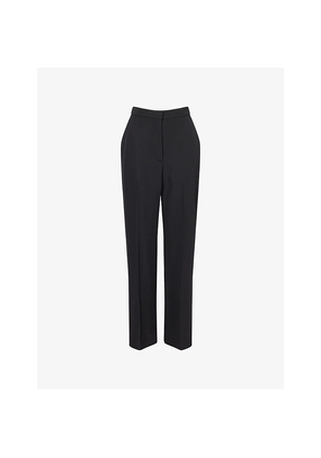 Womens Givenchy Cigarette-Leg High-Rise Wool Trousers