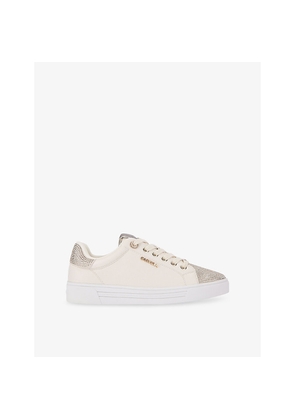 Womens Carvela Daze Embellished Faux-Leather Trainers