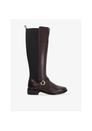 Womens Dune Toon Leather Knee-High Boots