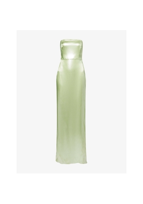 Womens Galvan Bandeau Woven Maxi Dress