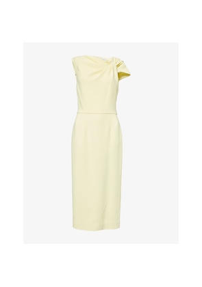 Womens Givenchy Draped Woven Midi Dress