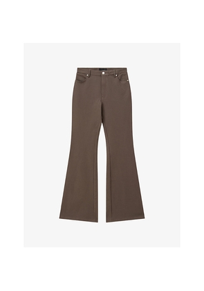 Womens Joseph Bond Gabardine Stretch Cotton-Blend Trousers