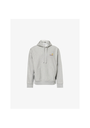 Mens Carhartt WIP Embroidered-Logo Relaxed-Fit Cotton-Jersey Hoody