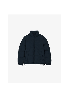 Mens Sandro High-Neck Side-Pocket Puffer Jacket