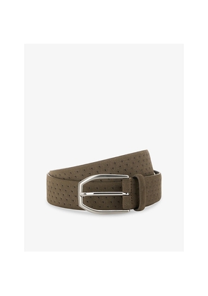 Mens Boggi Milano Patterned Suede Belt