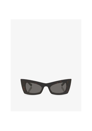 Womens Saint Laurent Sl 702 Cat Eye-Frame Injected Sunglasses