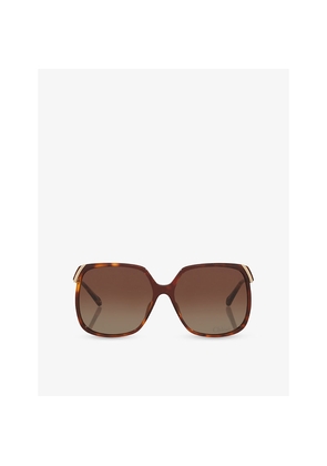 Womens Chloe Ch0286S Square-Frame Acetate Sunglasses