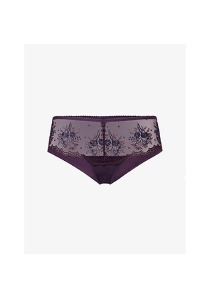 Womens Simone Perele Intrigue Lace Shorty Briefs