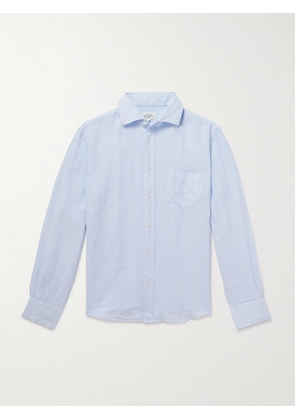 Hartford - Paul Pat Linen Shirt - Men - Blue - S