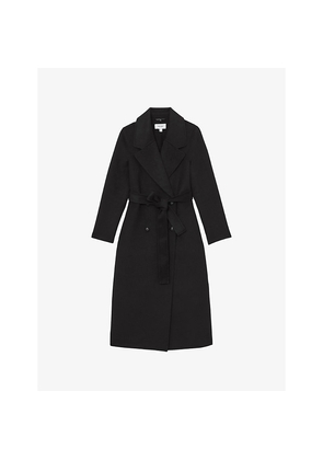 Womens Reiss Dorian Double-Breasted Wool-Blend Coat