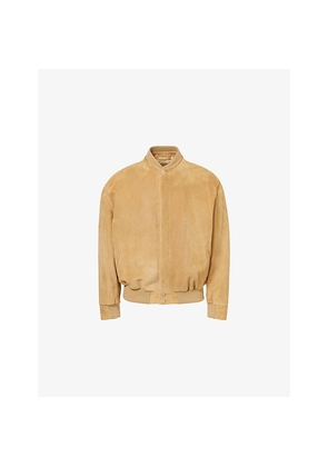 Mens The Row Naran Suede Bomber Jacket