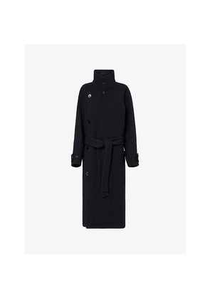Womens Lemaire Wrap Belted Wool Coat