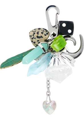 Marland Backus Silver Misty Bag Charm Keychain