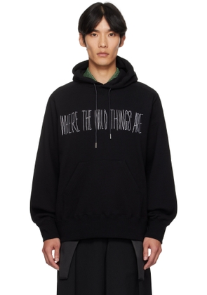 sacai Black 'Where The Wild Things Are' Cotton Hoodie