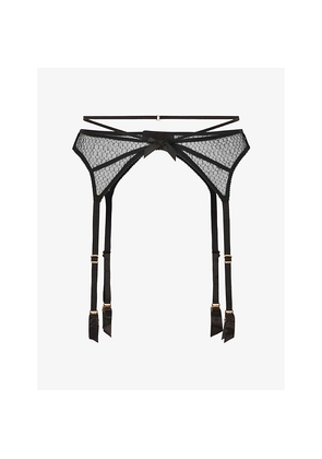 Womens Agent Provocateur Nicki Mesh Suspenders