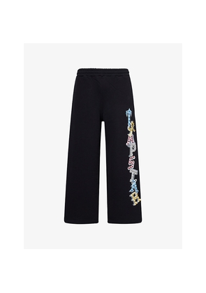 Mens Trapstar Wildcard 2.0 Embellished Cotton-Jersey Joggers