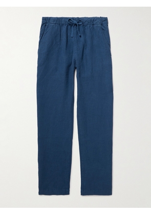 Hartford - Joggy Straight-Leg Linen Drawstring Trousers - Men - Blue - IT 46