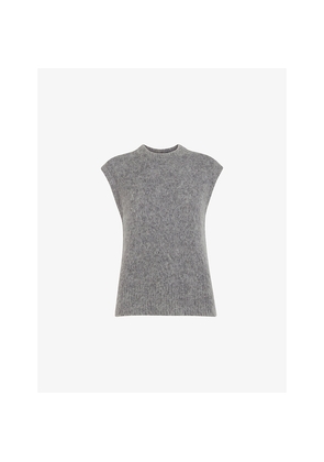 Womens Whistles Roun-Neck Wool and Alpaca-Blend Tank