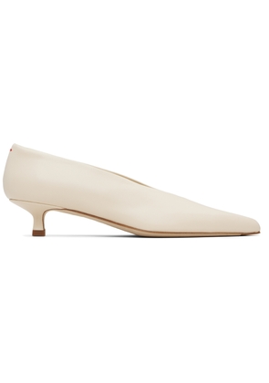 Aeyde Beige Clara Pointed-Toe Heels