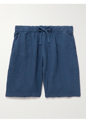 Hartford - Joggy Straight-Leg Linen Bermuda Shorts - Men - Blue - IT 44
