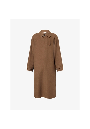 Mens The Row Kenet Classic-Collar Cashmere-Wool Blend Coat