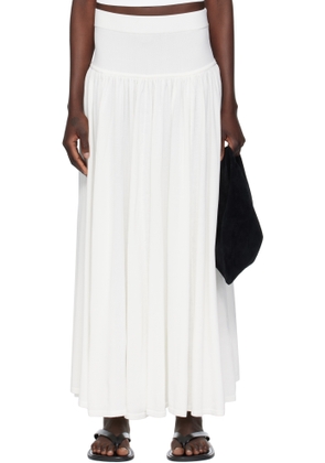 Loulou de Saison Off-White Romy Maxi Skirt