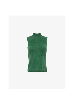 Womens Me And Em Brushed High-Neck Cashmere Vest