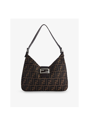 Womens Reselfridges Pre-Loved Fendi Zucca Canvas Shoulder Bag