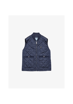 Womens Prada Re-Nylon Quilted Shell Vest