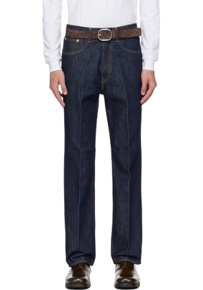 AURALEE Indigo Hard Twist Denim 5P Jeans