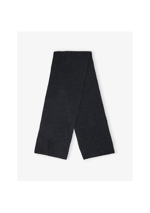 Mens Sunspel Ribbed Cashmere Scarf