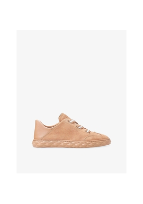 Womens Jimmy Choo Diamond Light Flex Suede Trainers