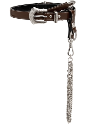 Toga Pulla Brown Chain Key Ring Belt