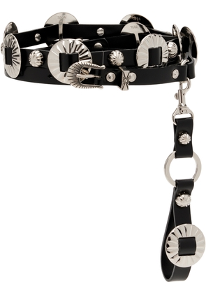 Toga Pulla Black Concho Narrow Belt