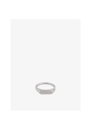 Mens Tom Wood Umi Band White Rhodium-Plated Sterling Silver Ring