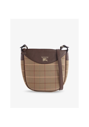 Womens Reselfridges Pre-Loved Burberry Vintage Check Canvas Crossbody
