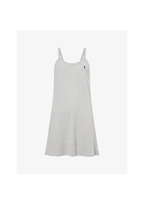 Womens Polo Ralph Lauren Pointelle Cotton-Jersey Cami Slip Dress