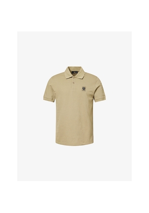 Mens Belstaff Regular-Fit Logo-Patch Cotton Polo Shirt