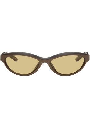 JACQUEMUS Brown 'The Curvo' Sunglasses
