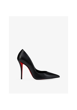 Womens Christian Louboutin Miss Z 100 Nappa Leather Heeled Courts